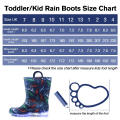 2020 New Fashion Waterproof Durable Pvc Material Rain Boots  Anti for Rain Easy-on Handles Shoes for Boys